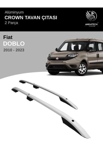 Turtle Fıat Doblo 2010-2023 Crown Tavan Çıtası -