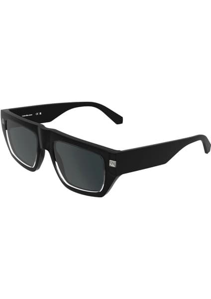 Calvin Klein Jeans Ckj 25619S 001 54 Unisex Dikdörtgen Siyah Kemik Güneş