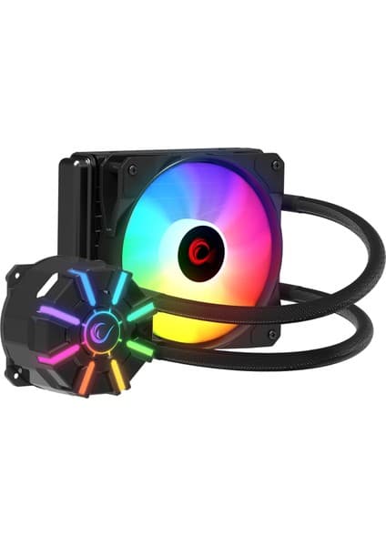 Rampage HELIOS C1 Siyah 68CFM 1800RPM Rainbow AMD AM5/INTEL LGA1700 120mm Sıvı Soğutmalı CPU