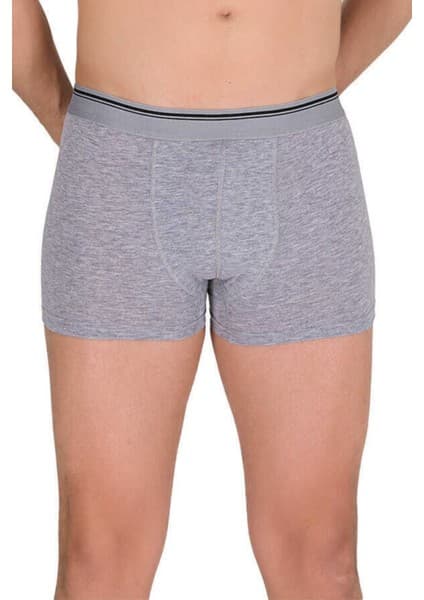 Berrak 1097 Erkek Gri Likralı Boxer Çok Renkli Desenli Standart Beden 6'lı