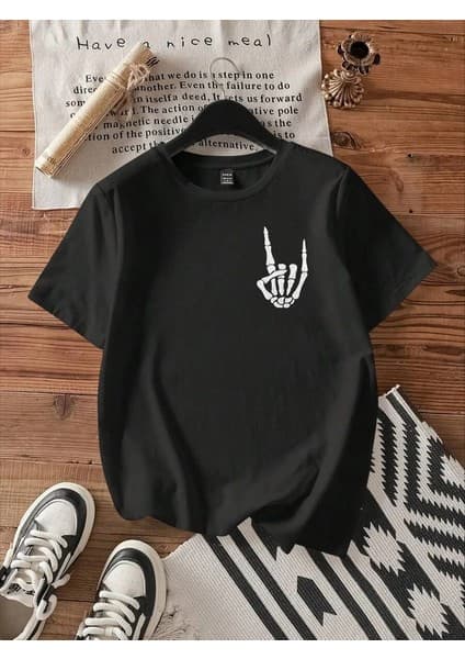 Baskılı Kadın T-Shirt -