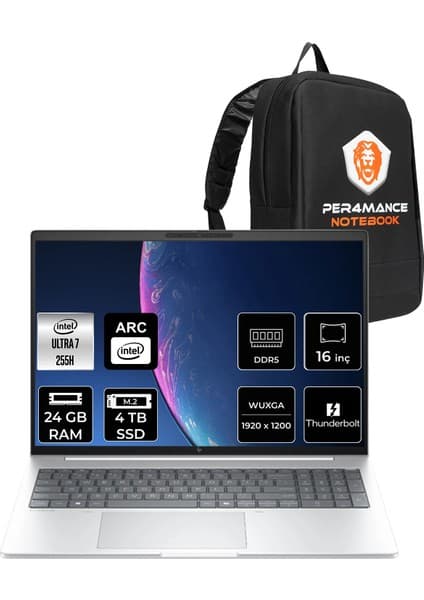 HP Elitebook 8 Aı G1I Core Ultra 7 255H 24GB RAM 4TB SSD 16 Fiyatı