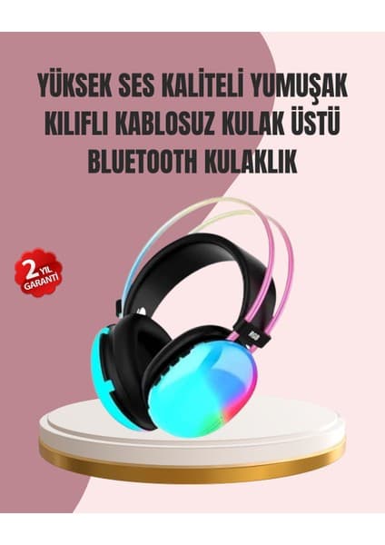 MidasTech Düşük Gecikmeli Bluetooth 5.3 Gaming Kulaklık – Rgb Işıklı