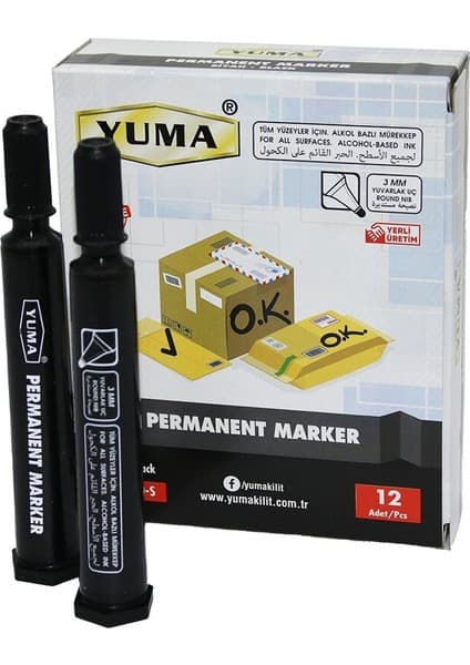 Colezium Yuma YM-790S Siyah Koli Kalemi 12