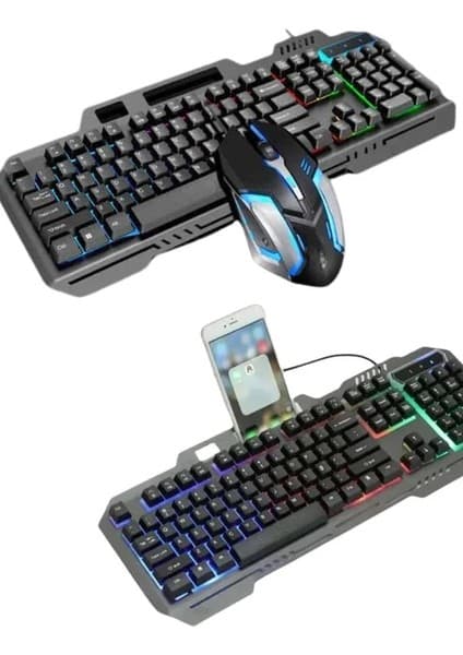 Terrien Rgb Işıklı Gaming Oyuncu Klavye Q Klavye Mouse