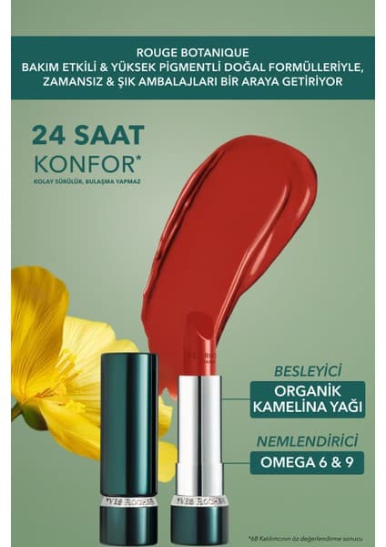 Yves Rocher Rouge Botanique Ultra Renkli Nemlendirici Saten Ruj - 330. Gelincik Kırmızısı
