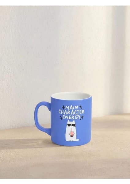 LC Waikiki Karışık Kedi Baskılı Seramik Kupa 320 ml