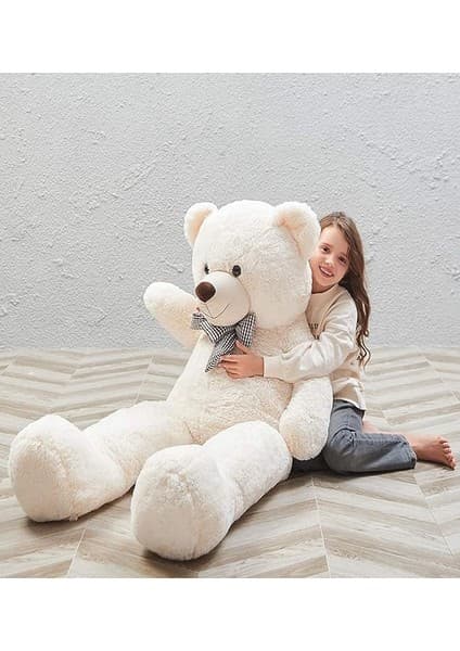 175 cm Papyonlu Dev Boy Peluş Ayı -% 100 Yerli