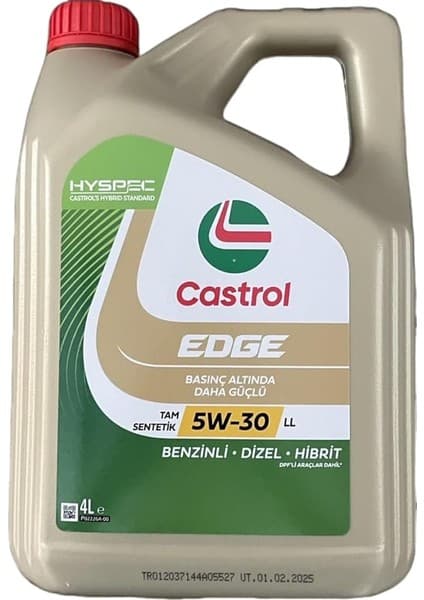 Edge 5W-30 Ll 4 Litre 2025 Ü.t Fiyatı - Taksit Seçenekleri