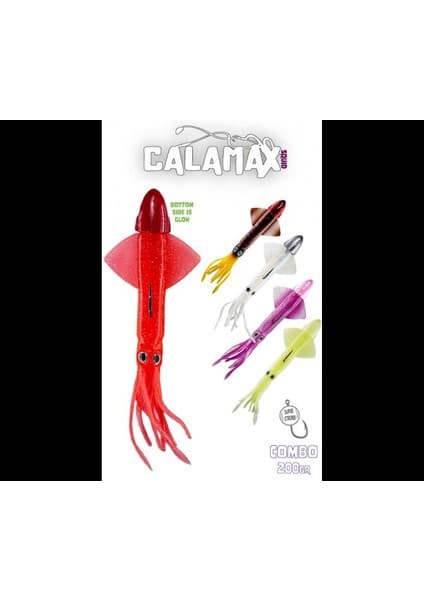 Fujin Calamax Squid 140gr slikon kalamar jig RENK :