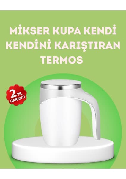 Elektrikli Otomatik Karıştırıcı Kupa – 304 Paslanmaz, USB Şarjlı, Taşınabilir -