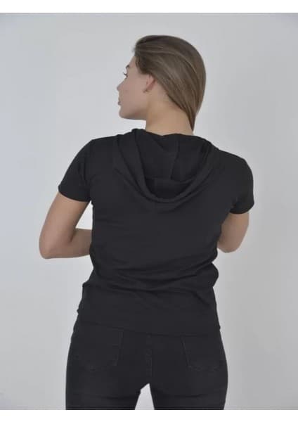 Efnaz Style Kapşonlu Slim Fit T-Shirt -