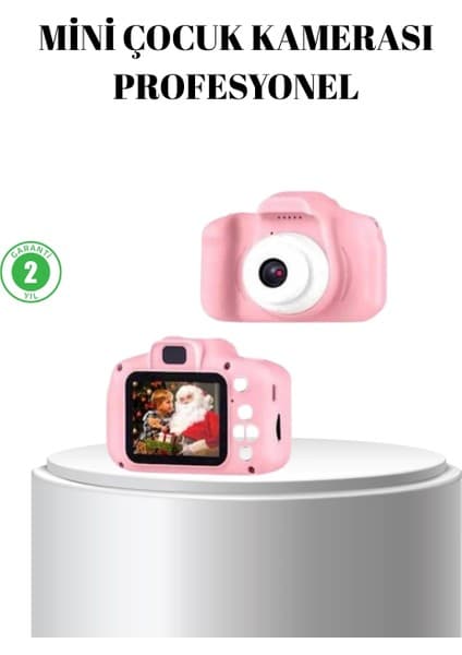 Epilons Pembe Mini 1080P Hd Çocuk Kamera - 8mp, Video Kaydı,tf Kart