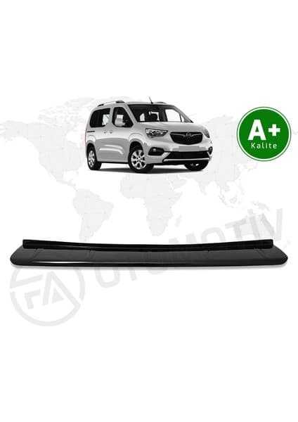 Fa Otomotiv Opel Combo Arka Tampon Eşiği Parlak Siyah 2019 Model ve