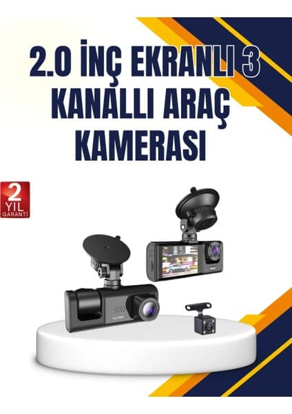 Epilons Araç İçi Kamera Seti | 170° Geniş Açı, Hareket Algılama Ve Park