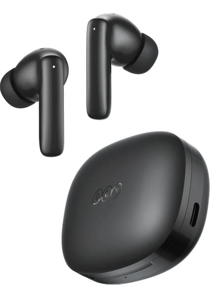 Qcy T13 Pro Bluetooth Kulaklık 6.0 - 50 Db Anc 4 Mics. Ipx4- 0.045 Sn. Çift Cihaz - Tek Şarj 10.5 Saat- Kutu ile 47 Saat