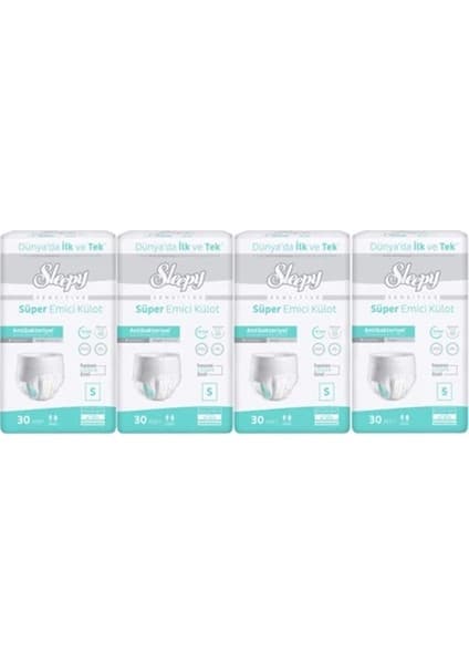 Sleepy Sensitive Emici Külot Small 120 Adet 4X30 Paket
