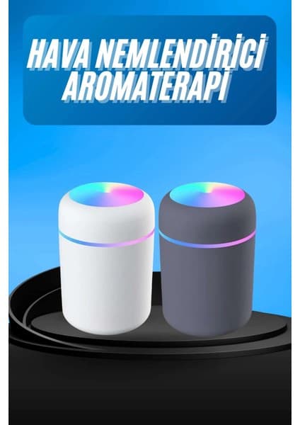 Humidifier LED Işıklı Mini Ortam Oda Kokusu Aromaterapi
