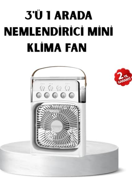 Enco Store USB Bağlantılı Taşınabilir Mini Klima Fan 500ML Su Hazneli ve Sessiz