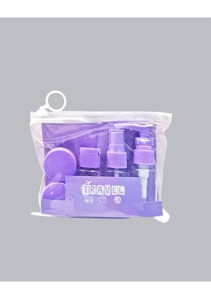 Enco Store Seyahat Banyo Seti 5 Parça Şeffaf Taşıma Çantalı 30