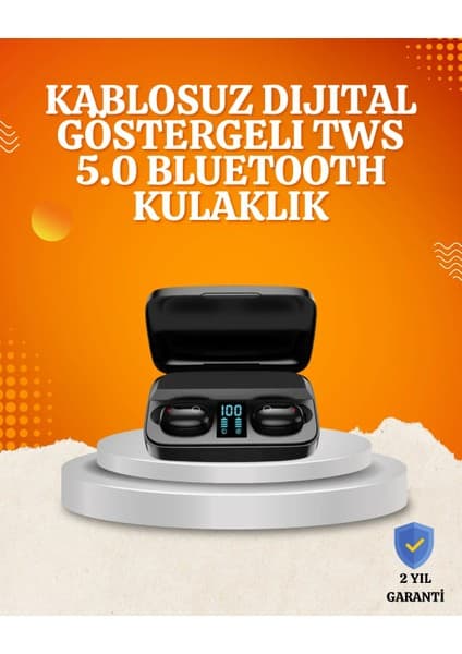 1800 MAH Güçlü Şarj Kutusu ile Bluetooth Kulaklık