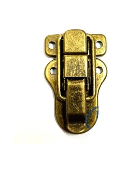 Sandık, Kutu Klipsi, Ön Kilidi - 48X30MM, Antik, 1