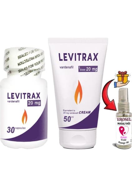 Naturalia : 30LU Levitrax Kapsül + 50 ml Levitrax Krem: Erkeklerin Performanslarına Özel Set +