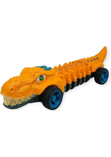Colezium Timsah Araba - Otomatik Hareketli Sesli Işıklı 32 cm - Tcu Timsah - 1