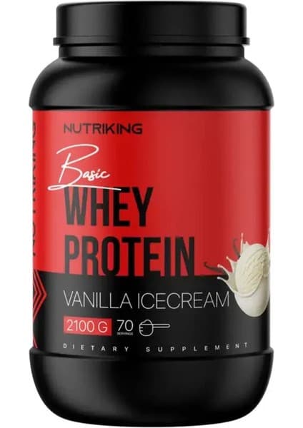 Nutriking Whey Yeni Seri Protein Tozu 2100G 70 Servis Vanilla Milky