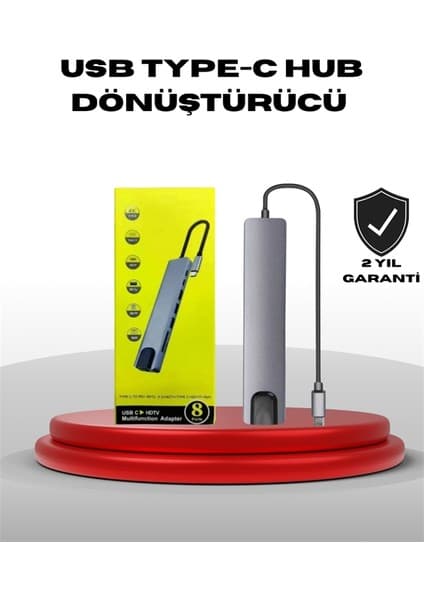Karahanbey 4K HDMI Çıkışlı, Gigabit Ethernet'li Usb‑c Çoklu Fiyatı