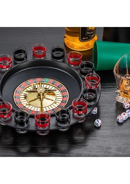 Colezium Shot Bardaklı Rulet Oyun Seti - Shot Roulette Set
