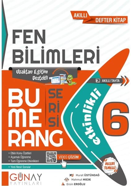 Günay 6. Sınıf Bumerang Etkinlikli Serisi Fen