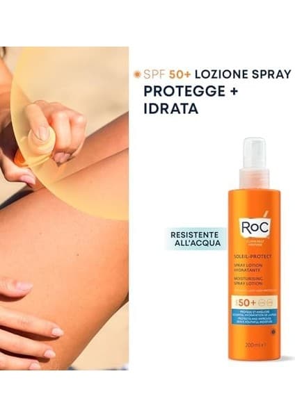 Roc Soleil-Protect Nemlendirici Vücut Güneş Kremi SPF50 200