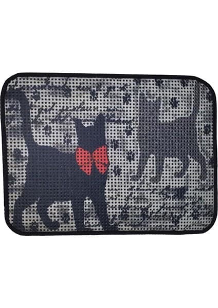 ‎Miapet Elekli Desenli Tuvalet Önü Paspası 60 x 45 cm