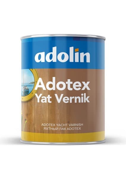 Adolin Adotex Yat Vernik 2.5 Lt Şeffaf Renk Ahşap ve Deniz Araçları İçin Güvenli