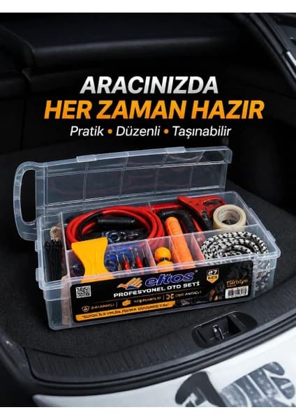 Aydogan's Çok Amaçlı 27 Parça Araç Acil Durum Ekipman Seti Düzenli Taşıma