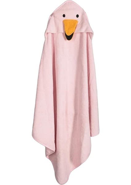 Porland Sty Duck Kapüşonlu Pembe Havlu