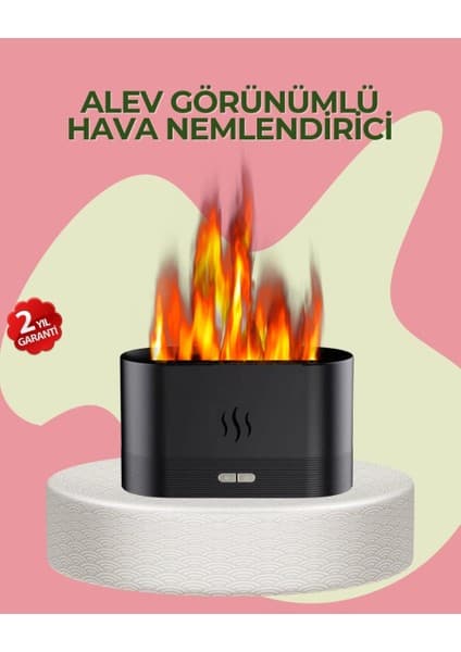 Epilons Kumandalı Alev Görünümlü Led Hava Nemlendirici Buhar