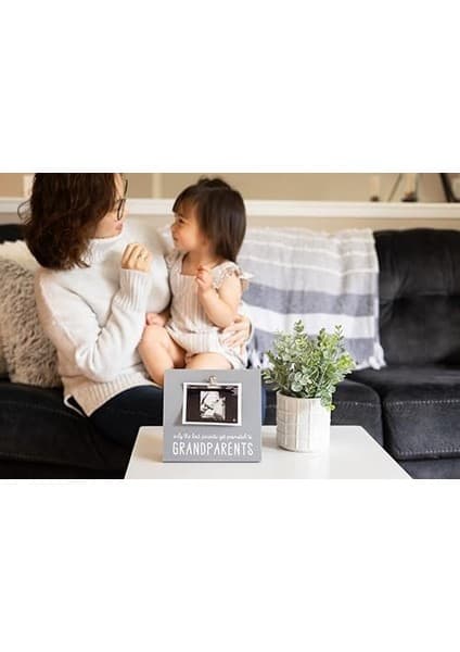 Pearhead Sonogram Fotoğraf Çerçevesi Büyükanne ve Büyükbaba Için Bebek Hatıra Resim Çerçevesi,