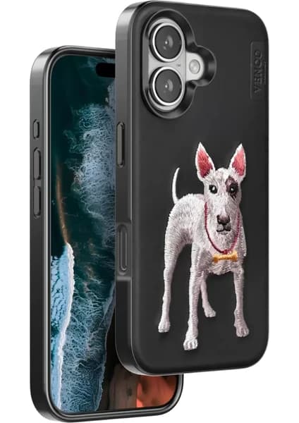 Karahanbey Iphone 16 Perma Desenli Kapak - Siyah