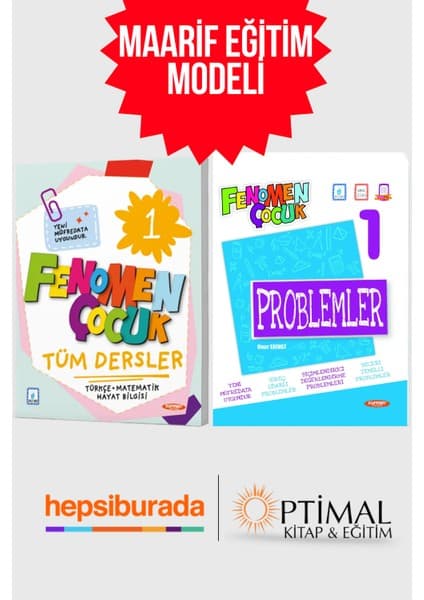 Fenomen Çocuk 1. Sınıf Tüm Dersler + Fenomen Çocuk 1. Sınıf Kitabı