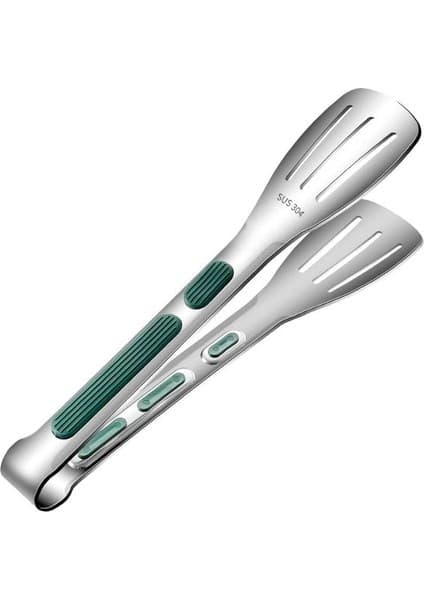 304 Çelik 23 cm Silver Mutfak Biftek Barbekü ve Ekmek Maşası