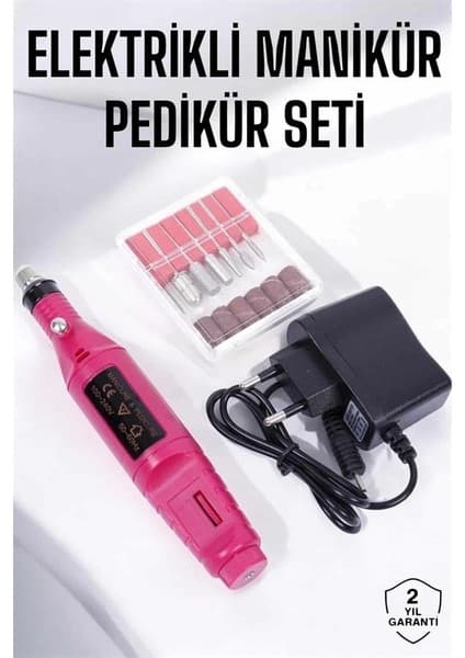 Astraltech Elektrikli Manikür Pedikür Törpü Seti Protez Tırnak Nasır