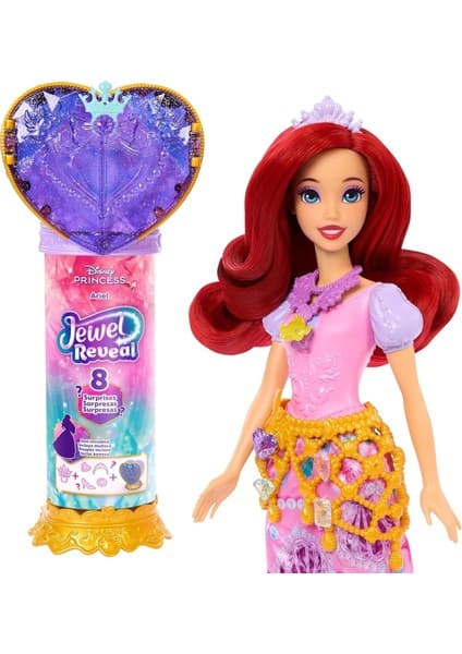 Filmden Ilham Alan Mattel Disney Prensesi Ariel Bebek, Aksesuarlar, Kalp Şeklinde Değerli Taş