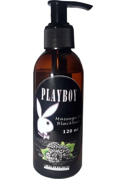 Bezos Playboy Black Berry Aromaterapi Böğürtlenli 120 ml Erotiik Masaj Yağı / Playboy Blackberry