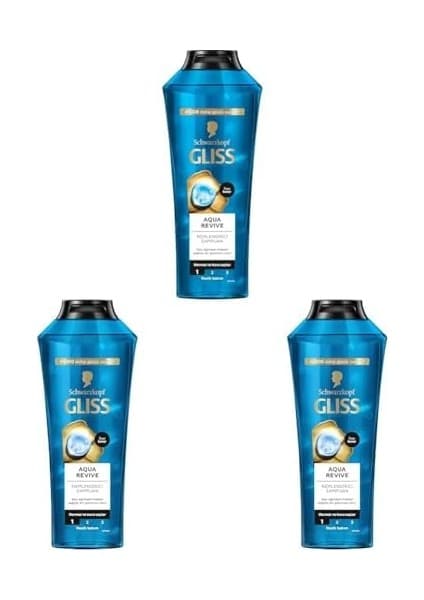 Aqua Revive Nemlendirici Şampuan 400ML 3lü