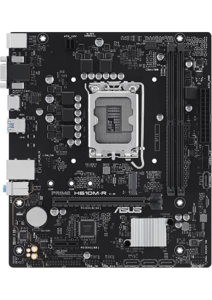 Erdo Ticaret Asus Prıme H610M-R-SI, 2xddr5, M.2, D-Sub, Dp, Hdmı, 12-13.14.nesil, LGA1700 Soket,