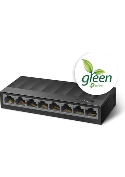 Erdo Ticaret Tp-Lınk LS1008G, Green Tech, 8 Port Gigabit, Yönetilemez, Masaüstü
