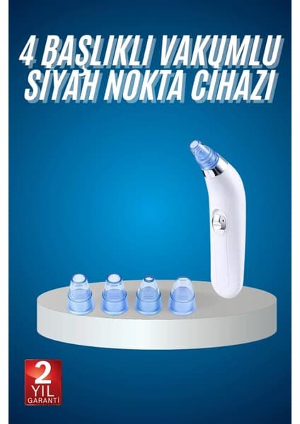 Astraltech 4 Başlıklı Vakumlu Siyah Nokta ve Yüz Temizleme