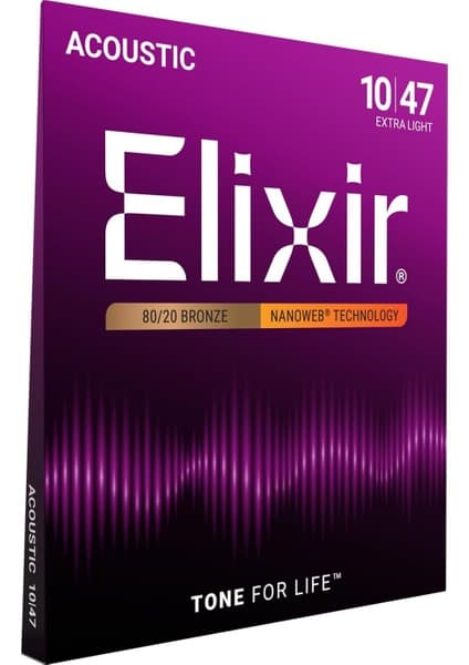 Elixir 010-047 Nanoweb Bronz Akustik Gitar Teli (11002) Fiyatı